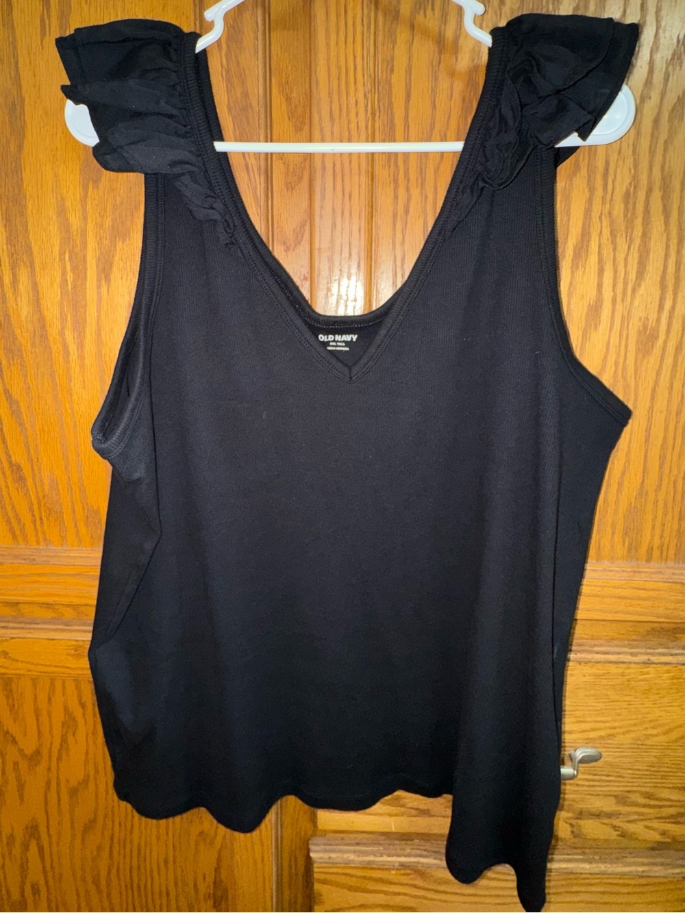 EUC Old Navy Black Jack Sleeveless Knit/Woven Mixed Material - XXL Tall